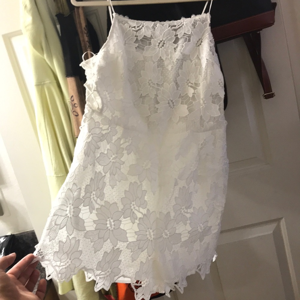 White floral romper